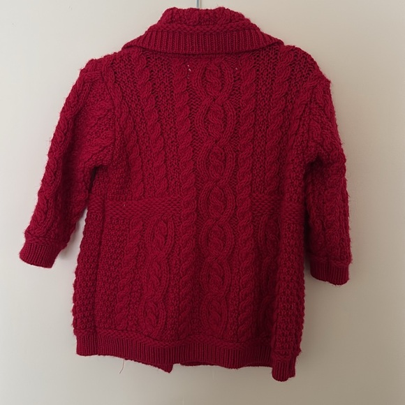 Beautiful Merino Wool Toddler Sweater 12-18m Red - Picture 4 of 4